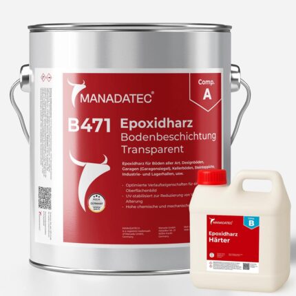 Epoxidharz Bodenbeschichtung B471 transparent von Manadatec