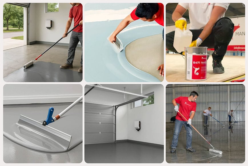 Epoxidharz Boden für Garage, Werkstatt & Industrieboden