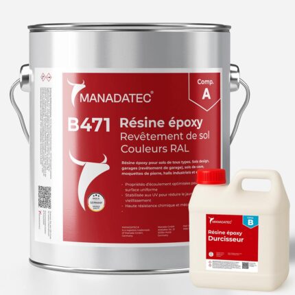 Peinture époxy sol colorée 2K – Résine époxy professionnelle Manadatec B471
